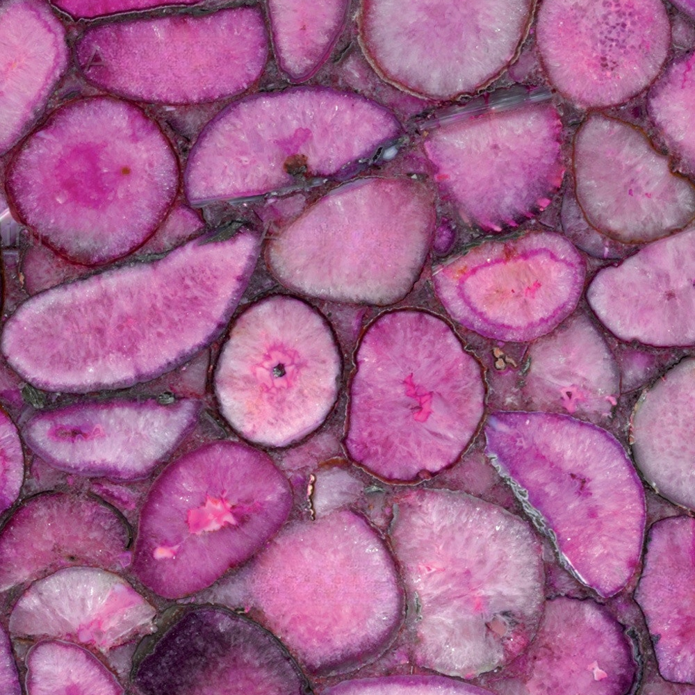 Crystal Agate  Fucsia