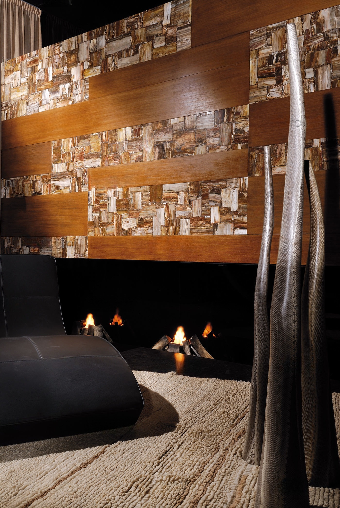 Retro Brown Petrified Wood - Image 4