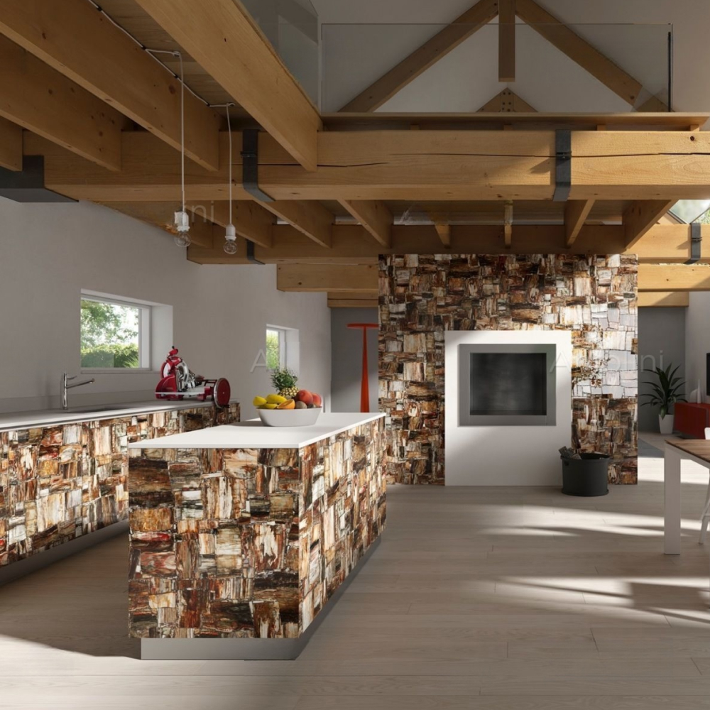 Retro Brown Petrified Wood - Image 2